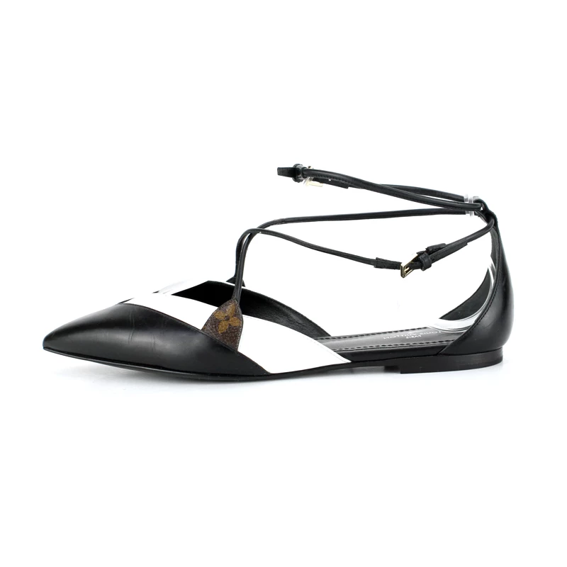 کفش تخت زنانه چرم مدل ساده Louis Vuitton 
