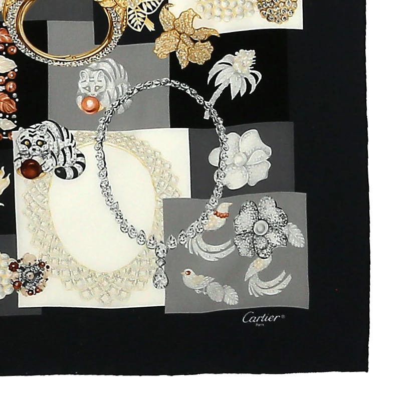 روسری ابریشم Cartier 