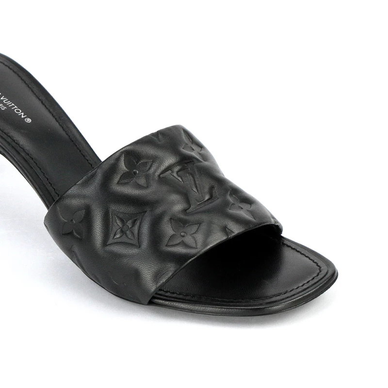 صندل زنانه چرم پاشنه متوسط Louis Vuitton 