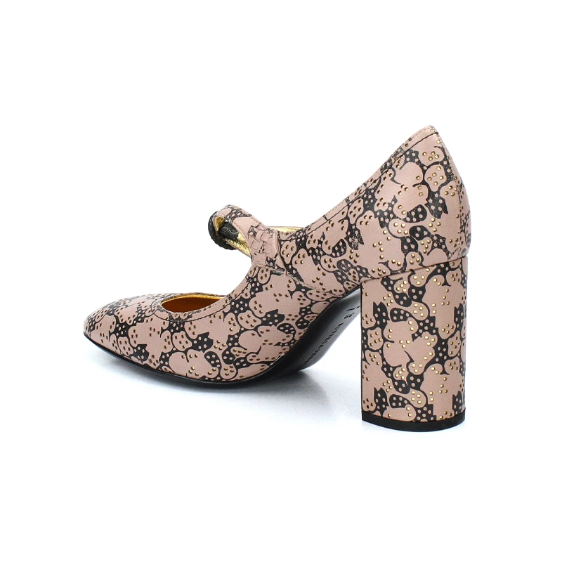 کفش زنانه پاشنه بلند چرم جلو و پشت بسته Bottega Veneta 