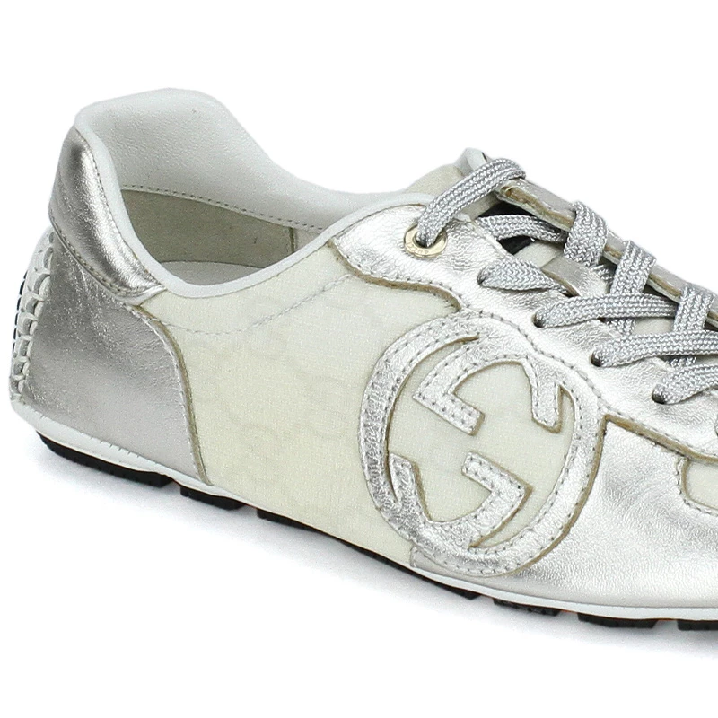 کفش اسنیکرز زنانه بدون ساق چرم Gucci 