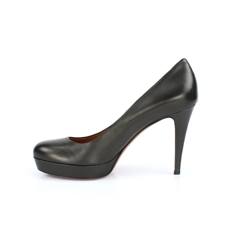 کفش زنانه پاشنه بلند چرم جلو و پشت بسته Gucci 