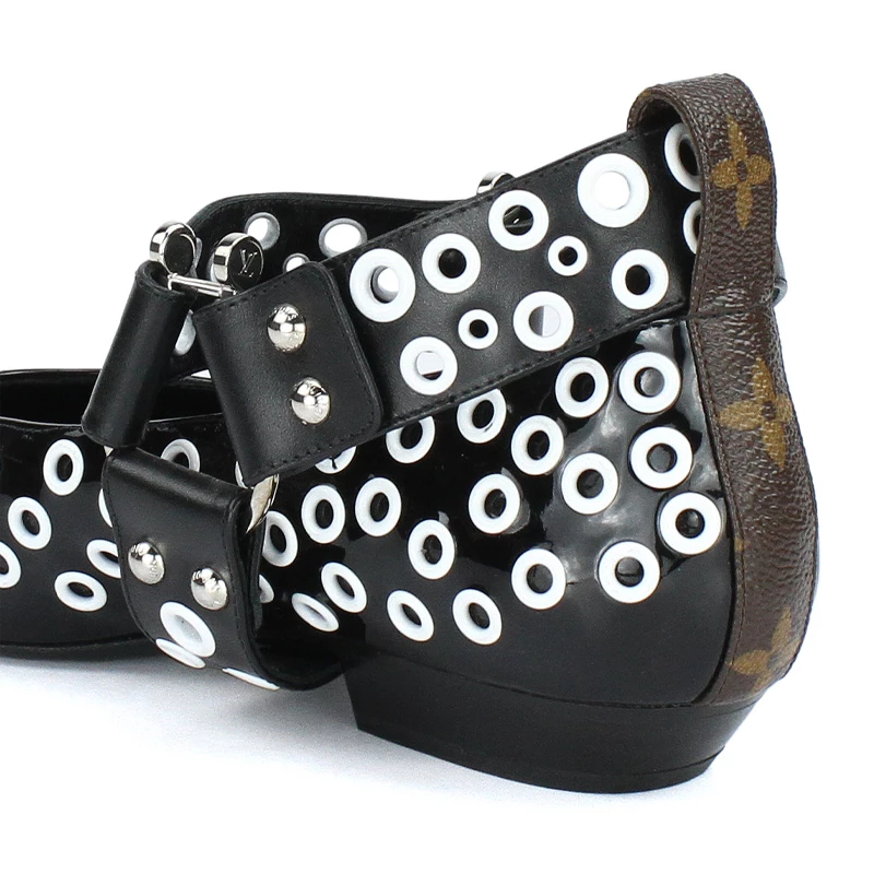 کفش تخت زنانه ورنی مدل ساده Louis Vuitton 